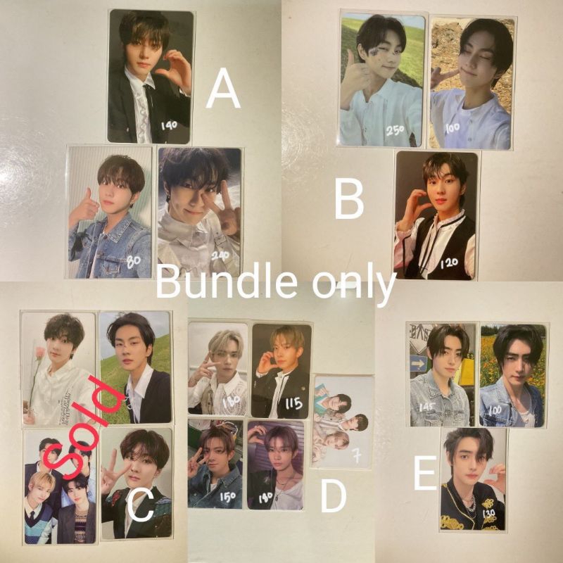 photocard heeseung sunghoon jungwon jay enhypen ld sw r2 kpopmerch 3rd ENniversary denim pc hee bund