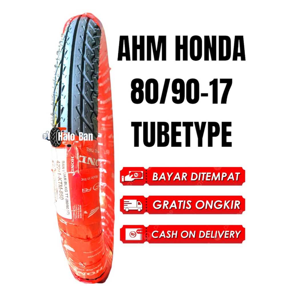 Ban AHM 80/90-17 Ring 17 Tubetype ban 80/90-17 ban luar 80/90-17 ban motor ring 17 ban honda ban fed