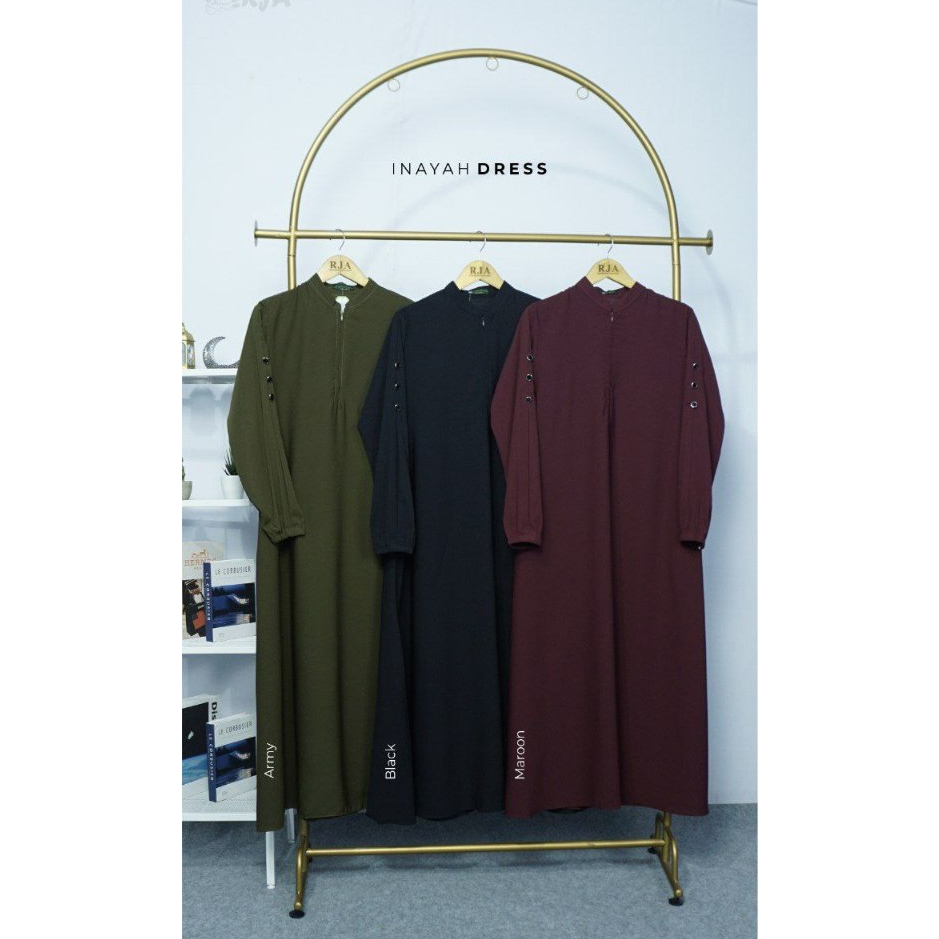 DRESS POLOS GAMIS SYARI GAMIS KEKINIAN (INAYAH DRESS)