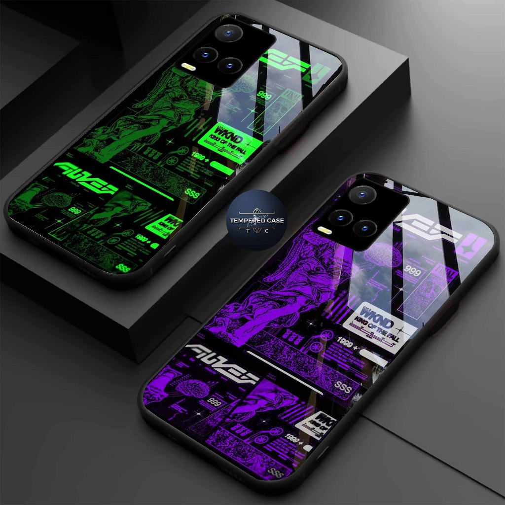 Softcase Glass Kilau Kaca VIVO Y21/Y33S Case VIVO Y21/Y33S  casing handphone VIVO Y21/Y33S TEMPREDCA