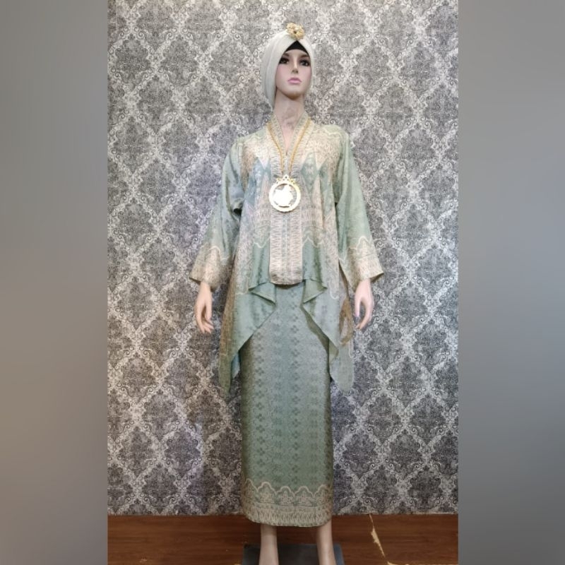 Setelan Rok Batik Semi Sutra | Setelan  Batik Viscose Silk Lengan panjang | Set Rok Baju Wanita