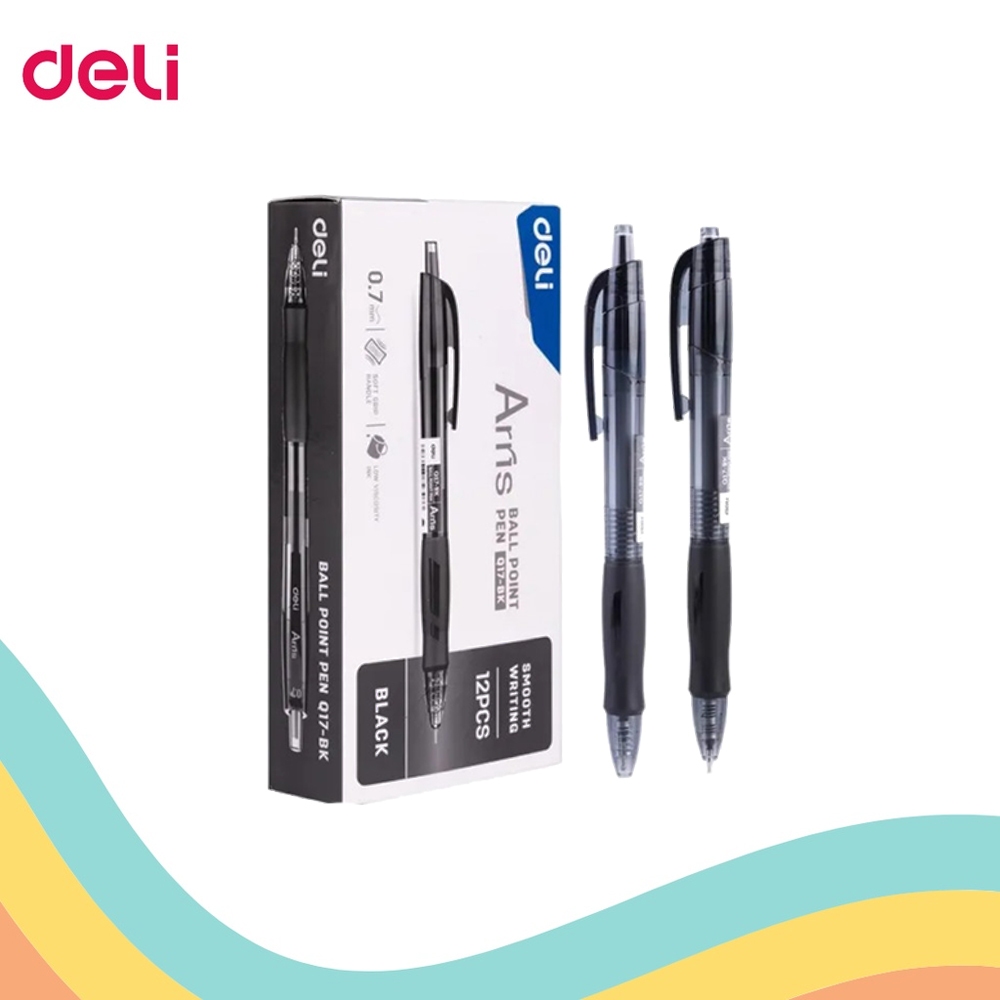 

BALLPOINT DELI Q17-BK (12 PCS)