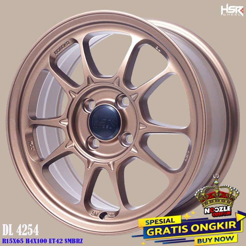 Velg HSR Ring 15 Terbaru Velg Mobil Ring 15 Lubang 4 Warna Coklat Pelek Datsun Calya