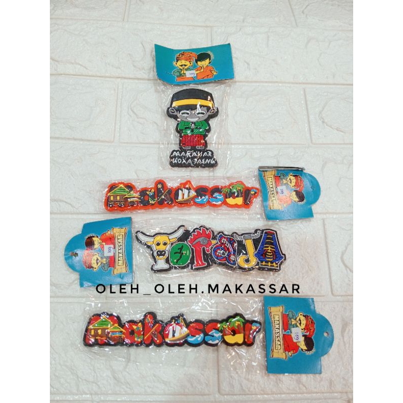 Magnet kulkas Tempelan kulkas Makassar Toraja