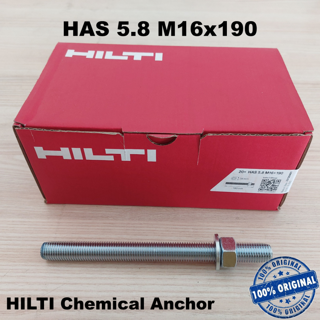 Angkur HILTI HAS 5.8 M16x190 Chemical Angkur