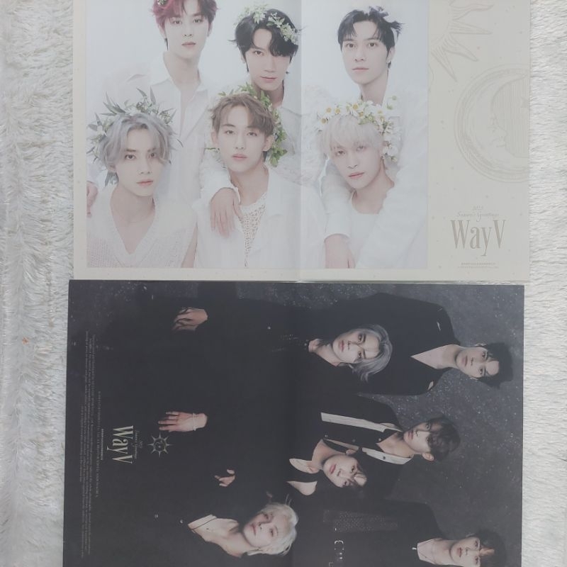 Official Merch MD Folded Poster WayV Kun Yangyang Winwin Xiaojun Hendery Ten Seasons Greetings 2023 