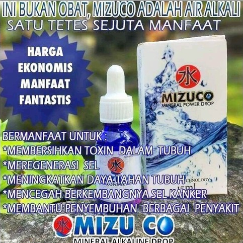 

Mizuco Mineral Alkaline Power Drop | Mizu Co Alkali Mineral | Herbal Alami Anti Kanker & Stroke