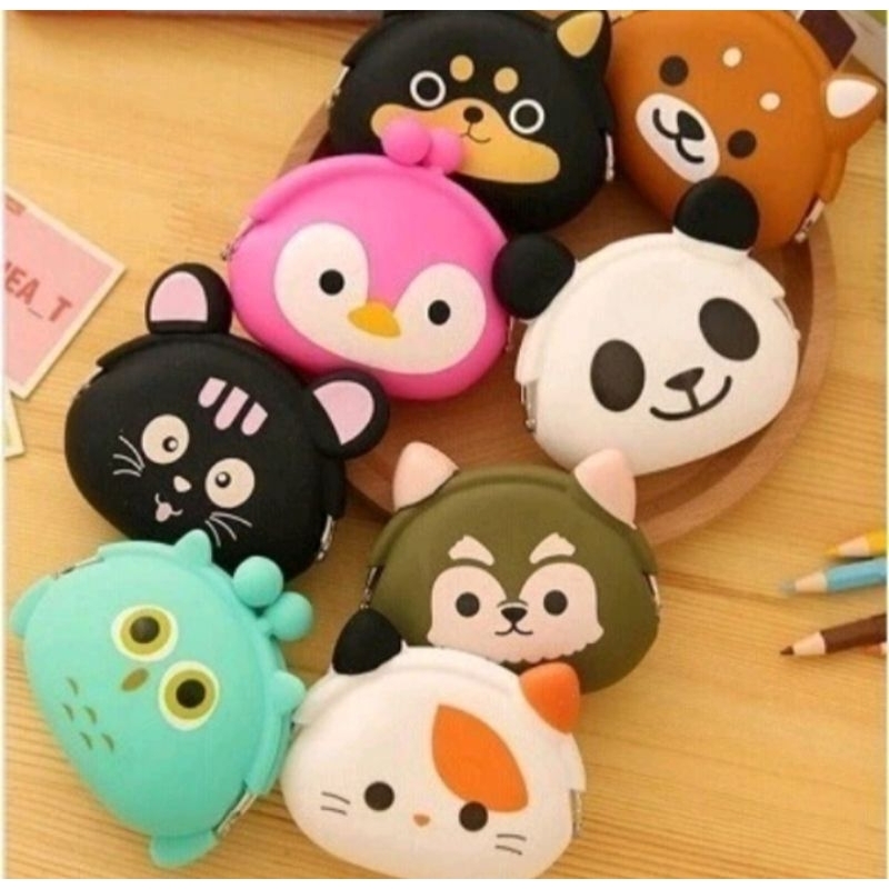Dompet Koin Karakter Lucu Jelly Silicon Koin Dompet Receh - Dompet Belanja Dompet Koin Recah Multifu