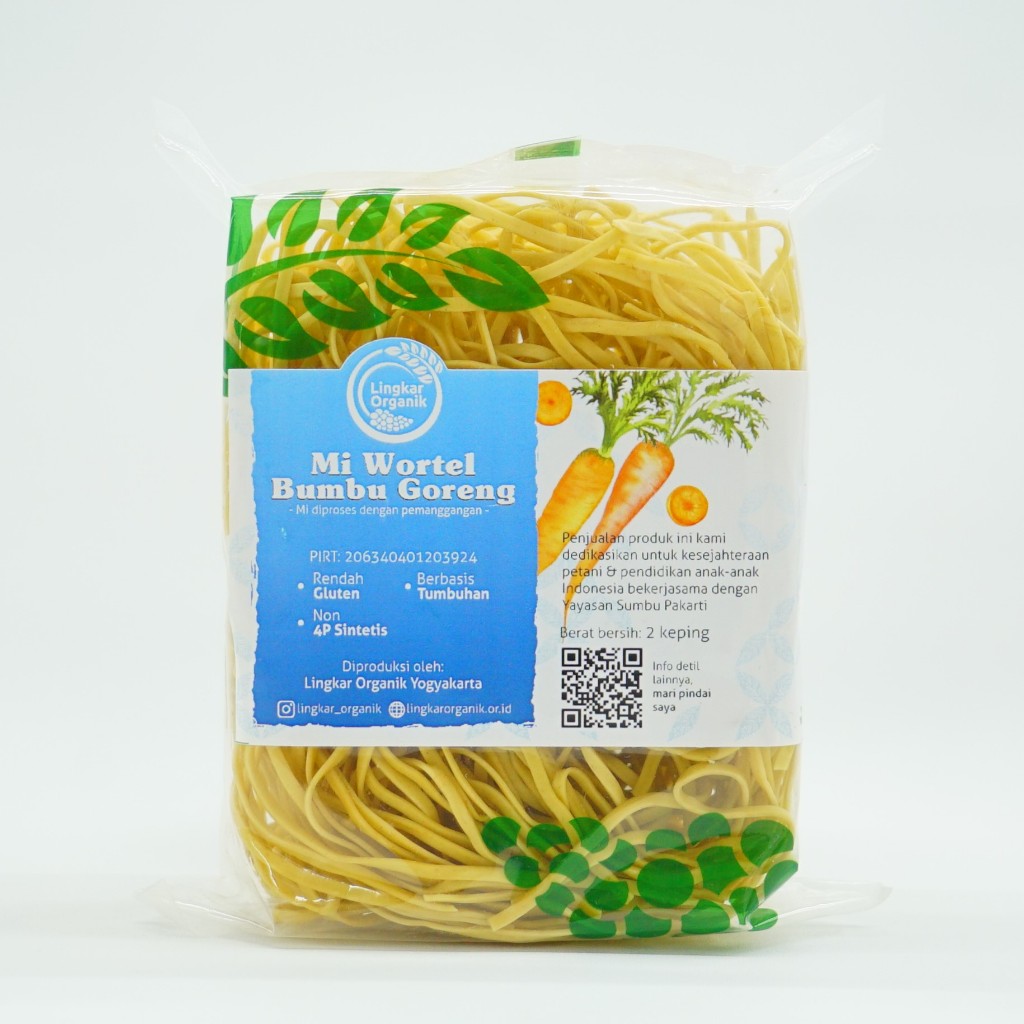 

Lingkar Organik Mie Sayur Bumbu Wortel Natural 2 KEPING (200gr)