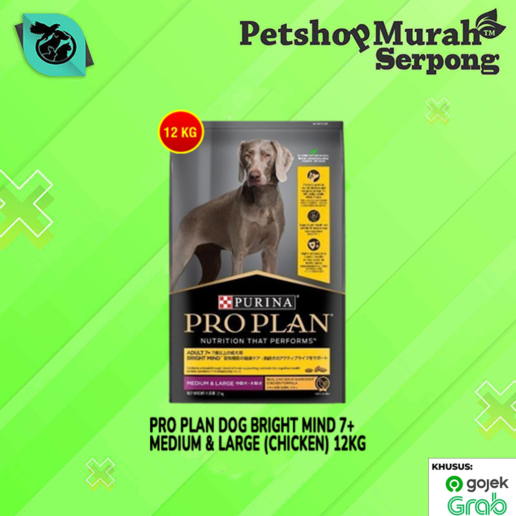 Pro Plan Dog Bright Mind Medium Large 7+ Senior 12 Kg