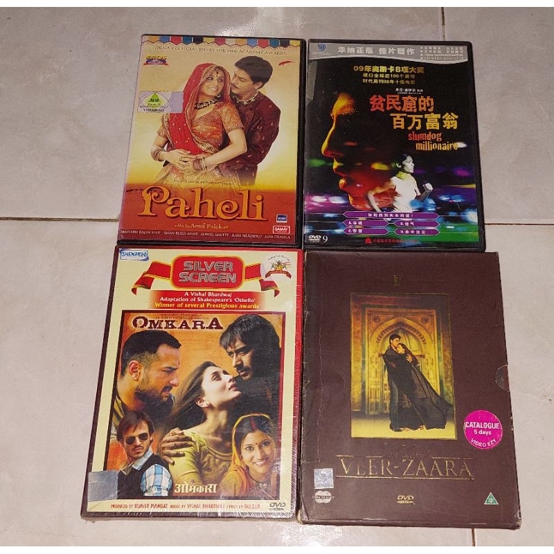 dvd Original PAHELI / SLUMDOG MILLIONAIRE / OMKARA / VEER-ZAARA