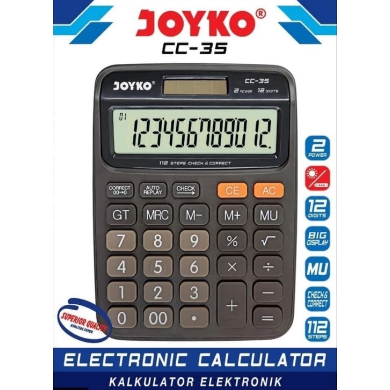 

SERBA SERBI KALKULATOR CHECK CORRECT JOYKO CC35 Calculator Desktop CC35