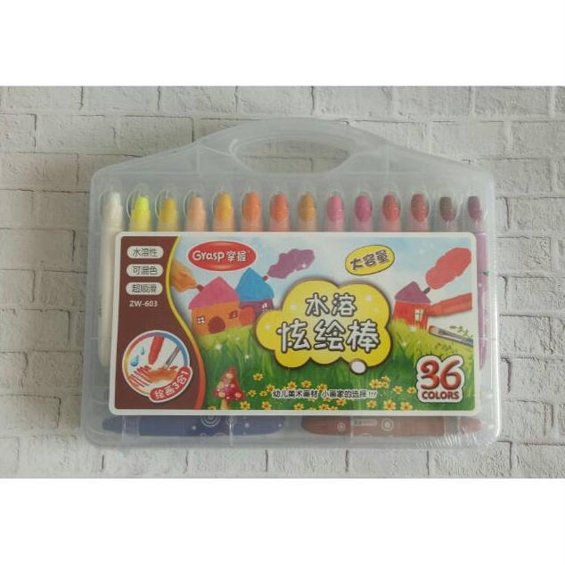 

LIMITLESS Grasp Crayon Oil pastels 36 warna ZW63 MATA BESAR