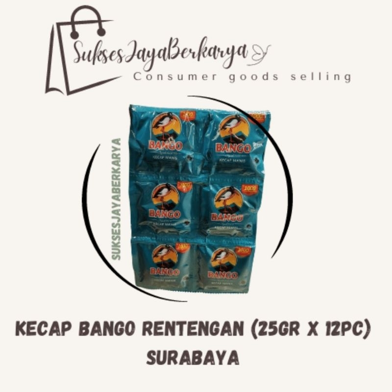 

Kecap Bango rentengan (25gr x 12pc)/ Kecap Bango rentengan murah Surabaya