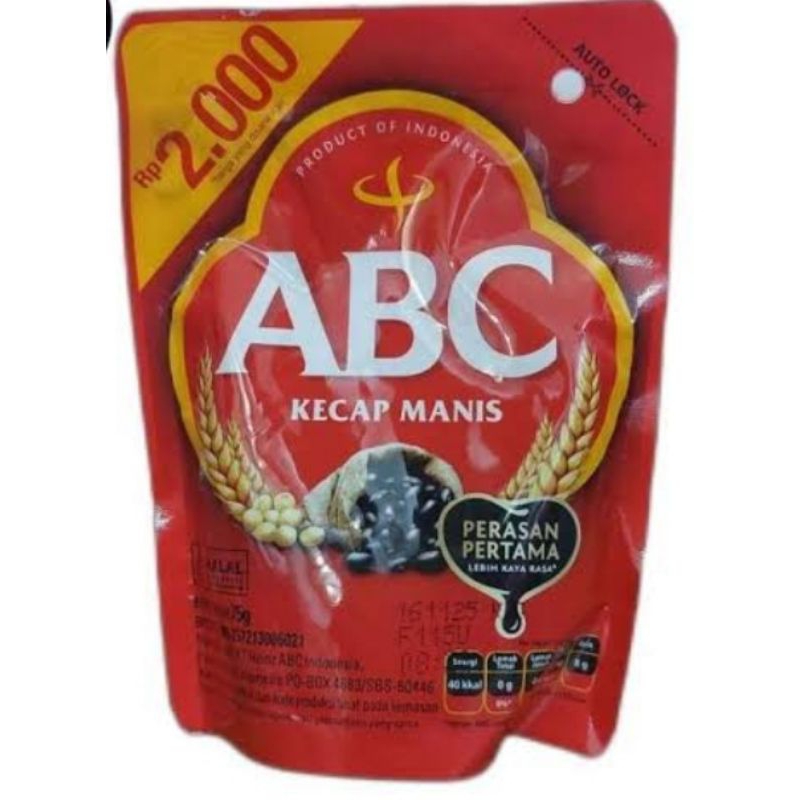 

Kecap ABC 62ml kecap manis ABC