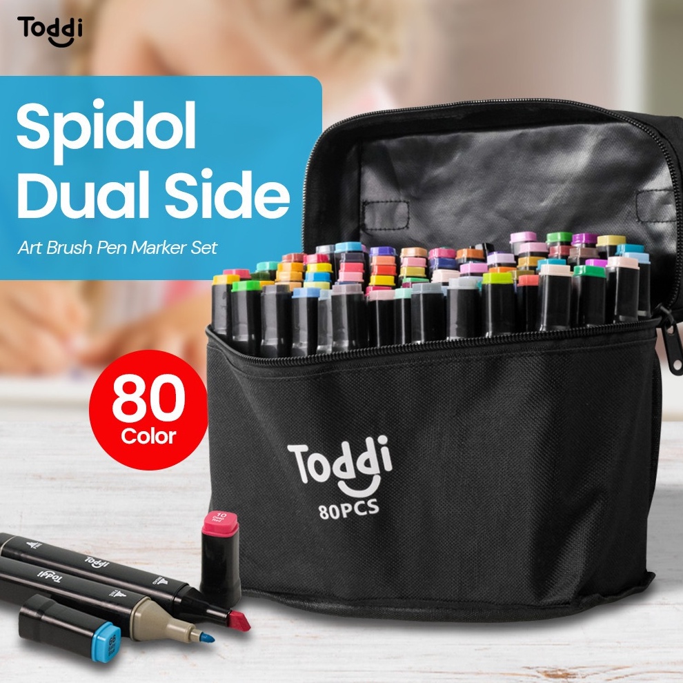 

SUPER TODDI Spidol Warna Stabilo Touch 486 Dual Side Fine Art Brush Pen Animation Marker Set Sketsa Animation Multi Color