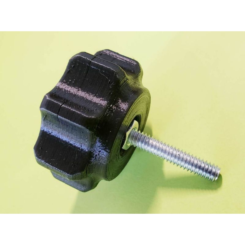 Knop putar bintang sedia 2 variasi baut m3 dan m5