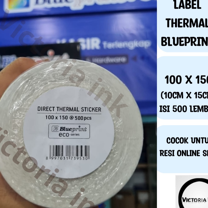 

KI3 Direct Thermal Stiker 1x15 Blueprint ECO 1x15 isi 5 Label Stiker Resi Online