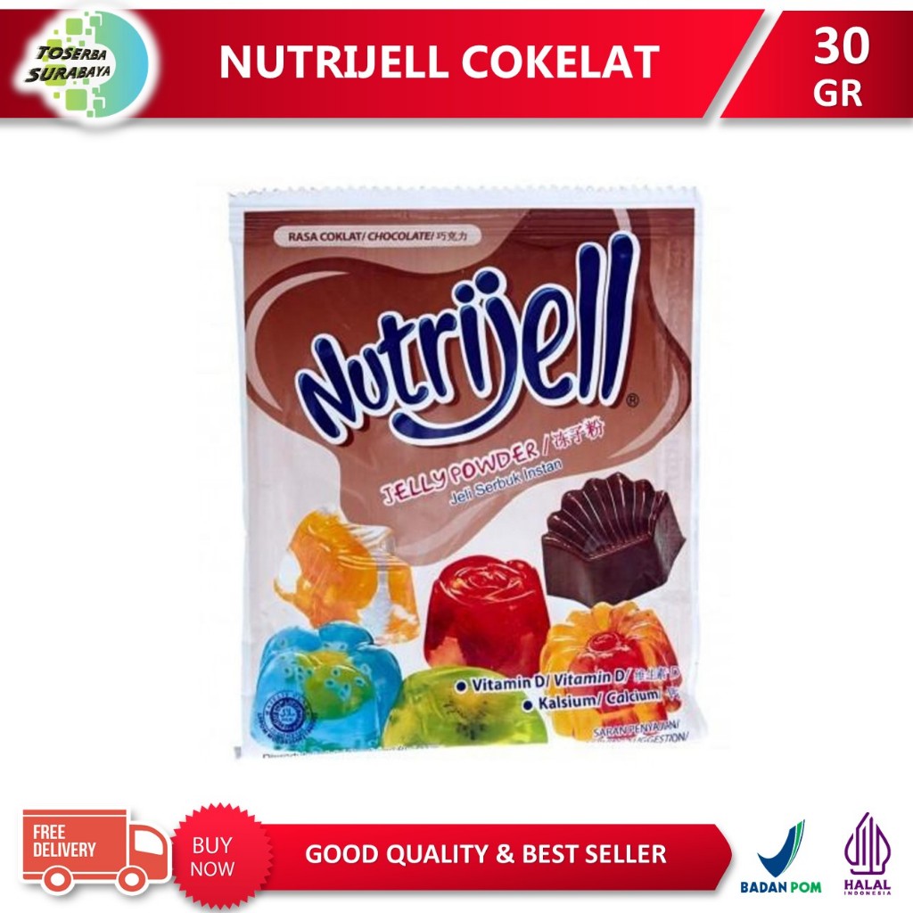 

NUTRIJELL REG Rasa Cokelat / Coklat Kemasan 30gr (Tersedia Harga 1 Box)