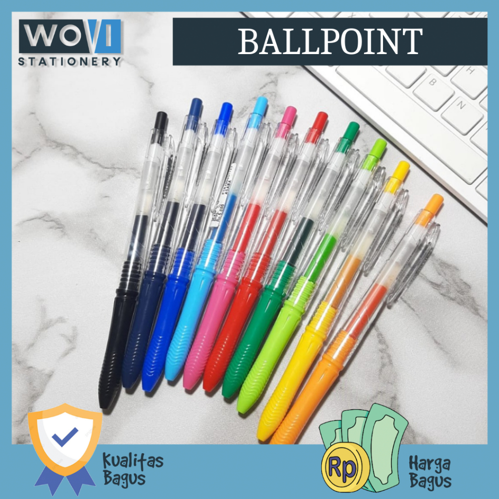 

[WOVI STATIONERY] Ballpoint Gel Kokoro 0.5mm Warna / Ballpoint Gel Kokoro Sweet 0.5 / Pulpen Zebra Kokoro [PCS]