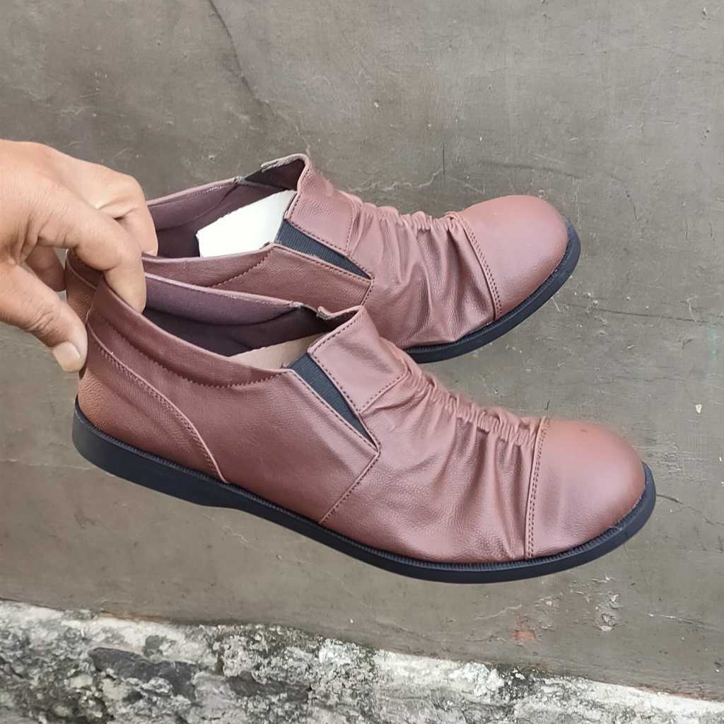 CUBIT - Sepatu Slip On Casual Kulit Sintetis Pria