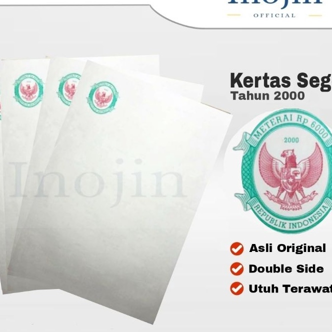 

KP8 PROMO Kertas Segel Tahun 2 Double Side Asli Original
