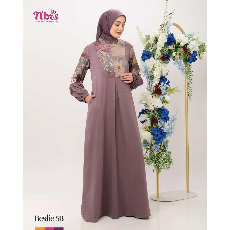 NIBRAS - GAMIS NIBRAS BESTIE SERIES 5B/ GAMIS NIBRAS TERBARU/ GAMIS BRANDED