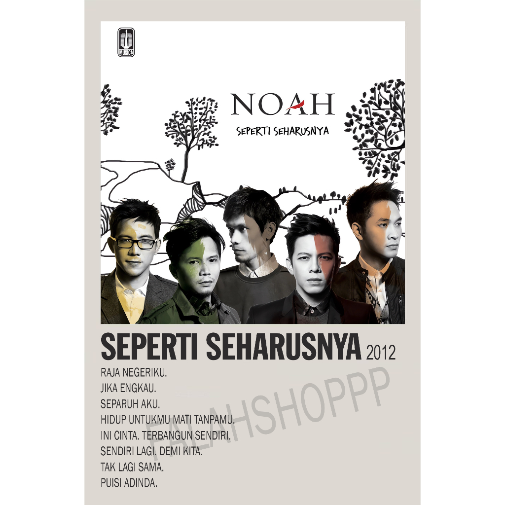 Poster Album Seperti Seharusnya - NOAH