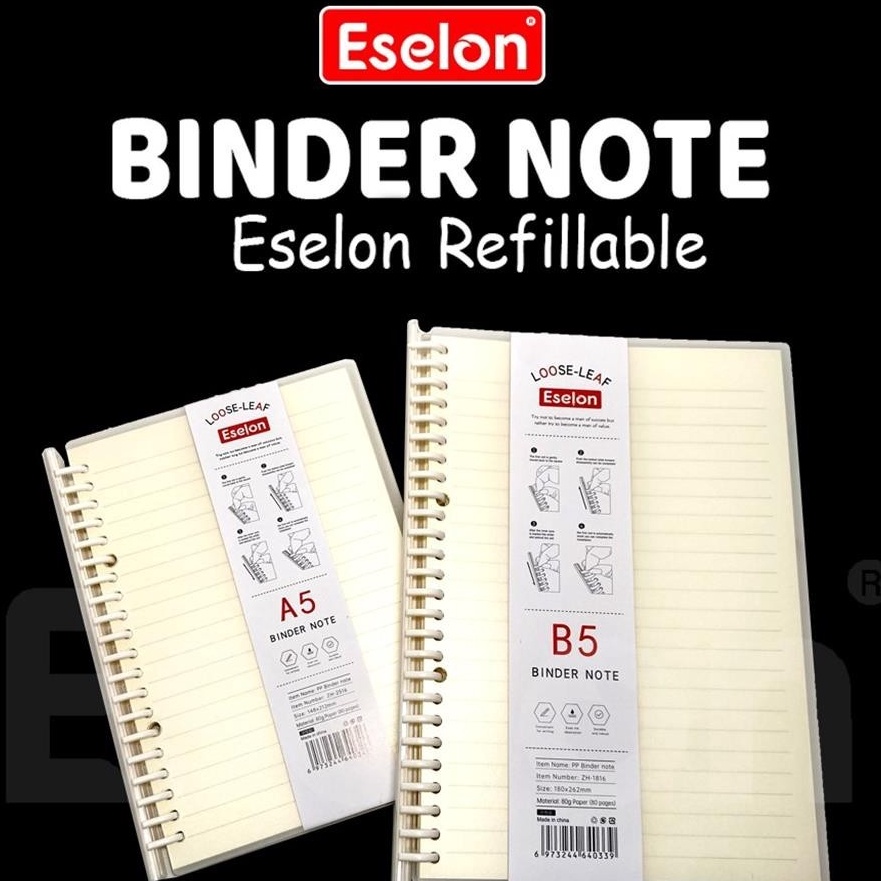 

Beli ESJKT Binder Note Spiral Ring ESELON Binder Note A52516 B51816 8LBR