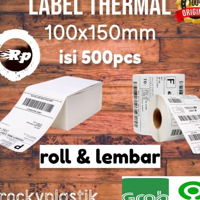 

HJ6 Kertas Label Sticker Barcode 1x15mm Thermal isi 5pcs 1x15cm label Murah