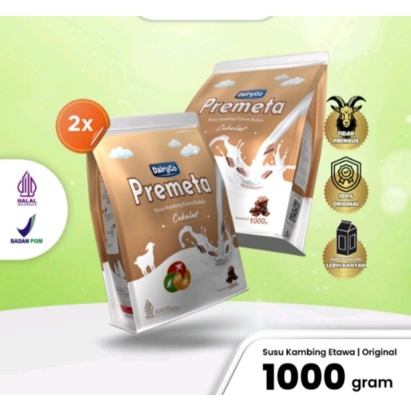 

Susu Kambing Etawa Original Premium 2kg Premeta Coklat untuk Kecerdasan Anak Pegel Linu Kecantikan Kulit