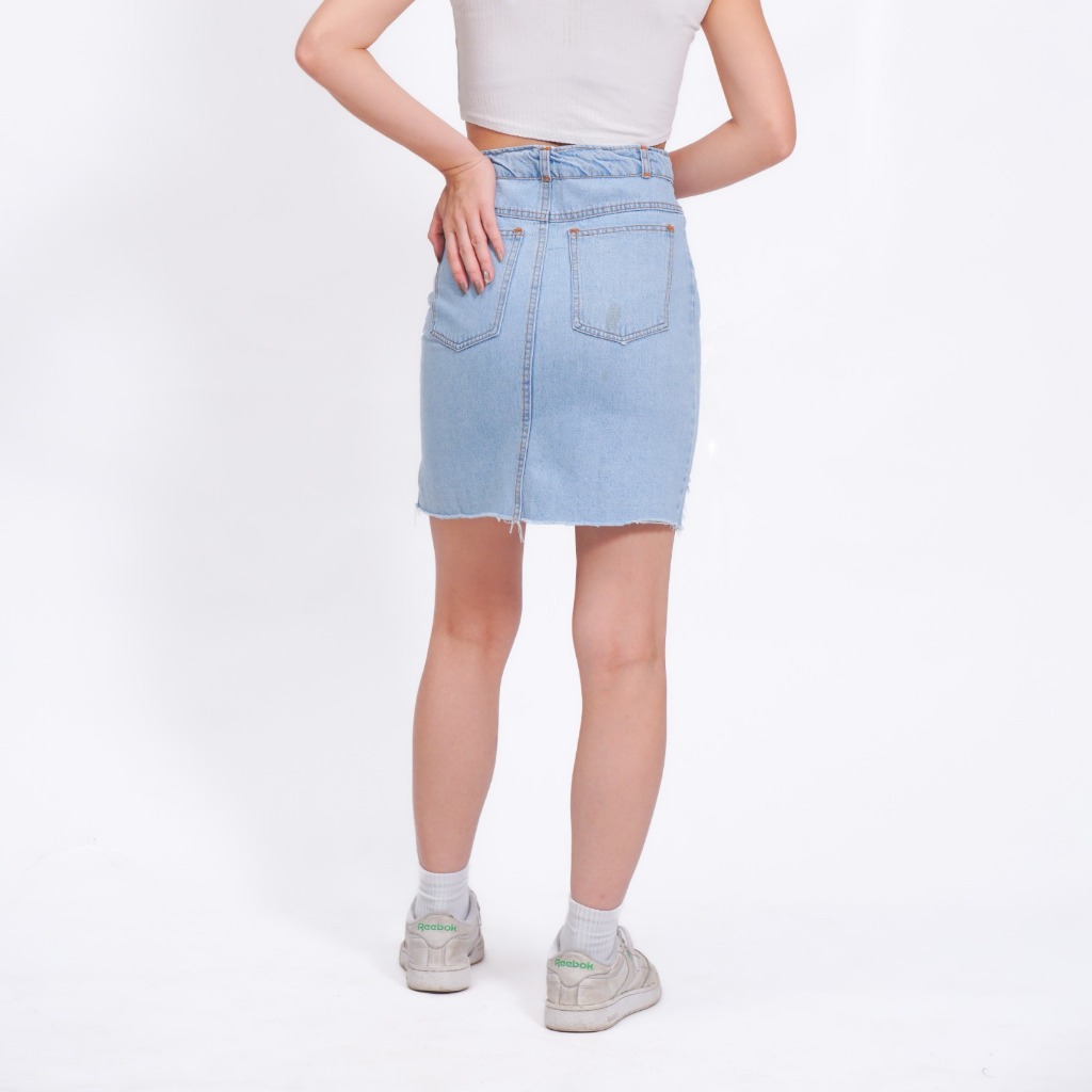 [Wrestlerstudio] Rok Jeans Pendek Wanita / Rok Mini Skirt Short Denim Wanita Kekinian