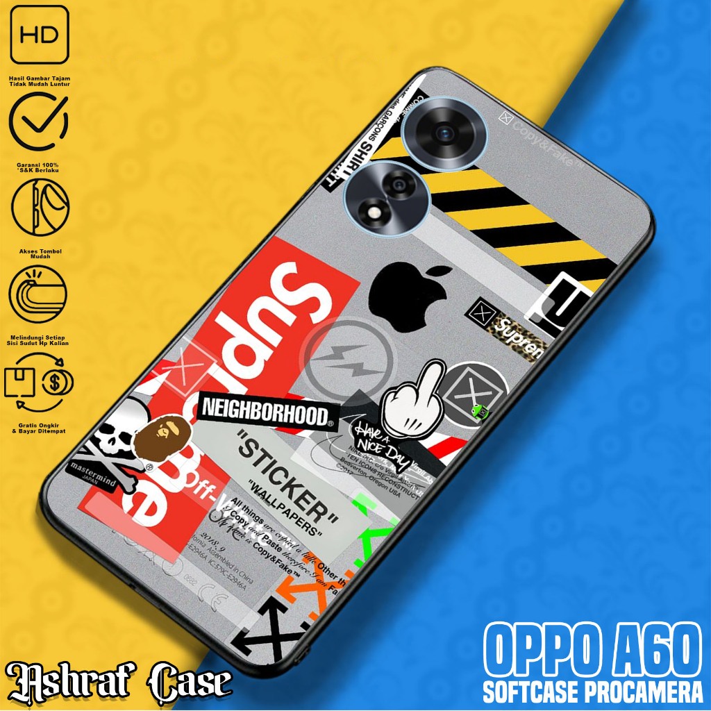 Case OPPO A60 - Casing Hp OPPO A60 Terbaru Motif BA - Silikon Hp OPPO A60 - Softcase Hp OPPO A60 - K