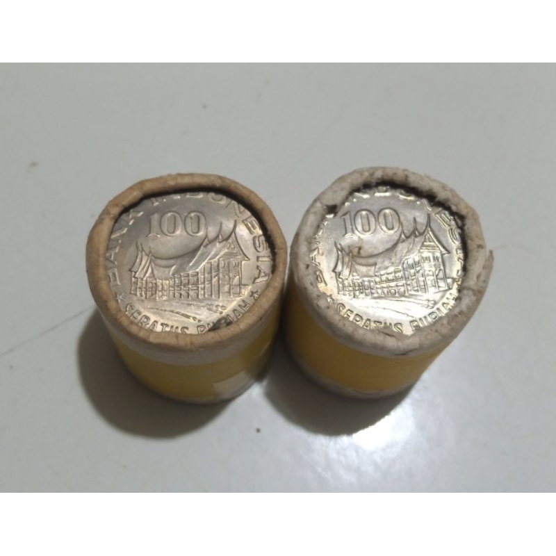 Koin Indonesia 100 Rupiah 1979 2 Roll