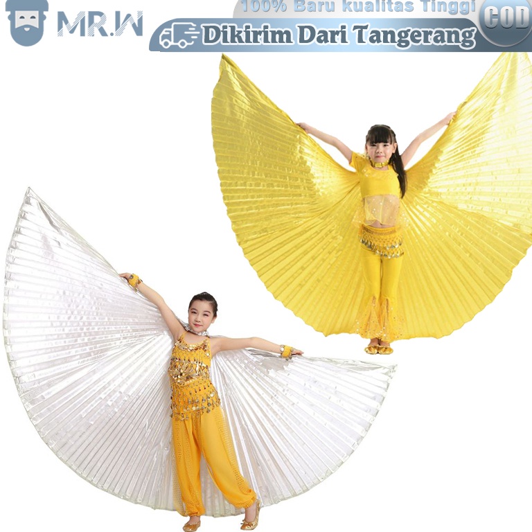 KODE V23Q Sayap Kerub Belly Dance Sayap Malaikat Anak Kerub Alat Tari Kostum Props