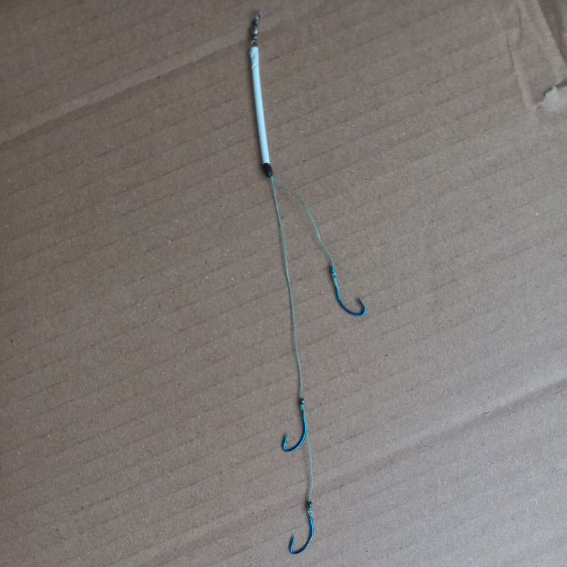 rangkaian kail pancing biru isi 3/ kail pancing /kail carbon/ kail biru