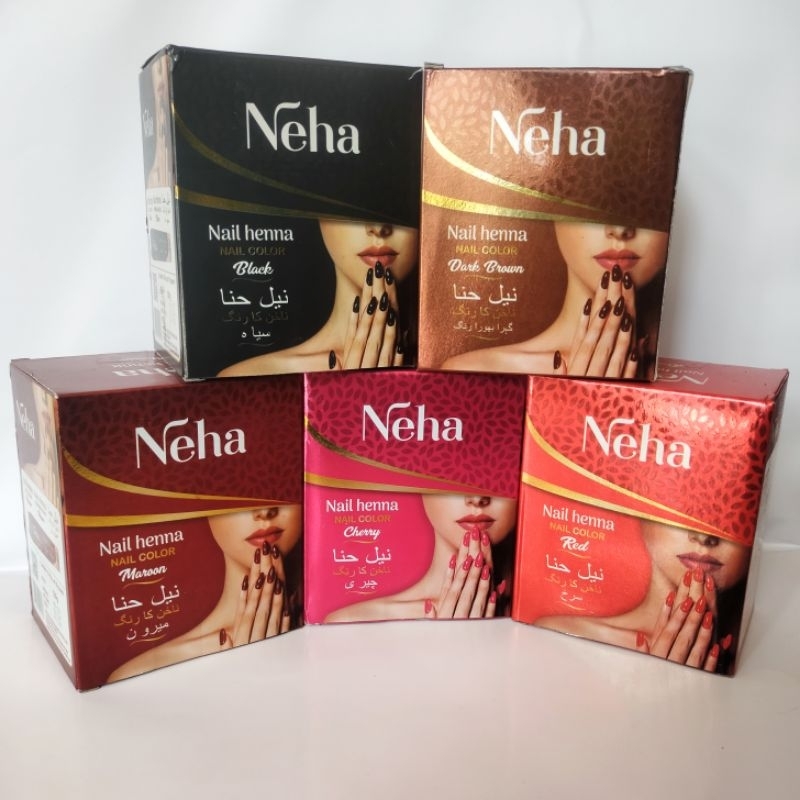 Neha Tube Instant Henna kuku pasta instant bentuk tube langsung pakai awet nail art kuteks cair