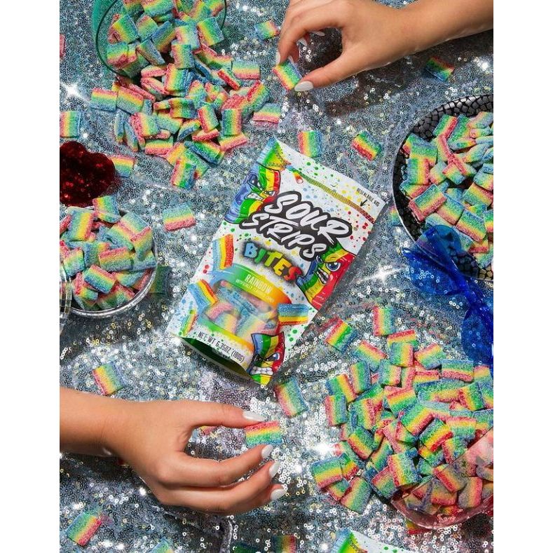 

Sour Strips Rainbow Candy Bites