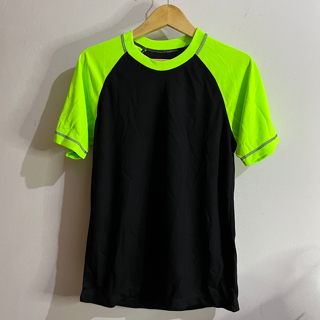 Kaos Running Dry Fit Baju Olahraga Lari Pria Gym Basket Futsal Padel Basic Tee Pakaian Sport Lengan 