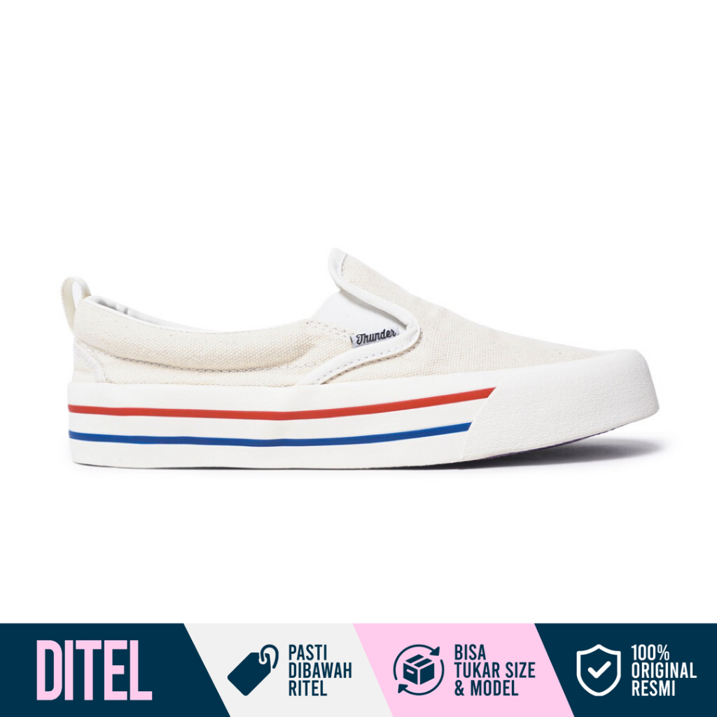 Thunderbear Voltaire DX Cream White Slip On