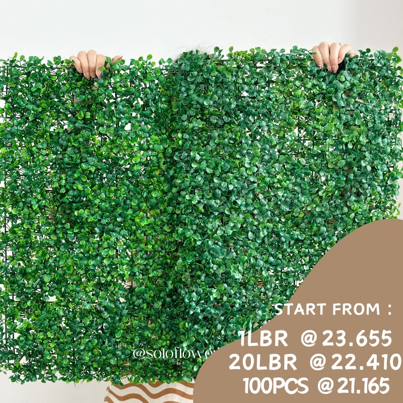 GRASS MAT SINTETIC / Daun alaska / Daun diNding / Dekorasi cafe papan daun papan rumput sintetis rum