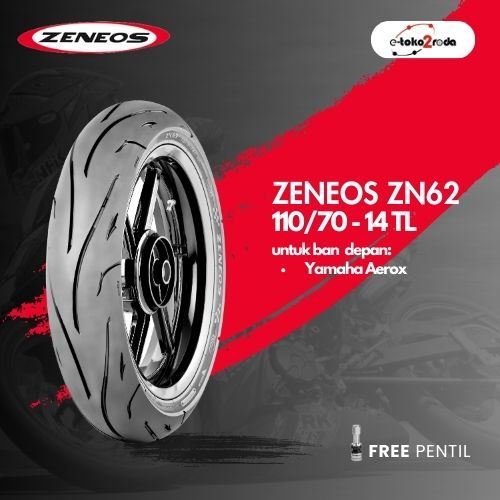 BAN ZENEOS TUBELESS ZN62 110/70 RING 14