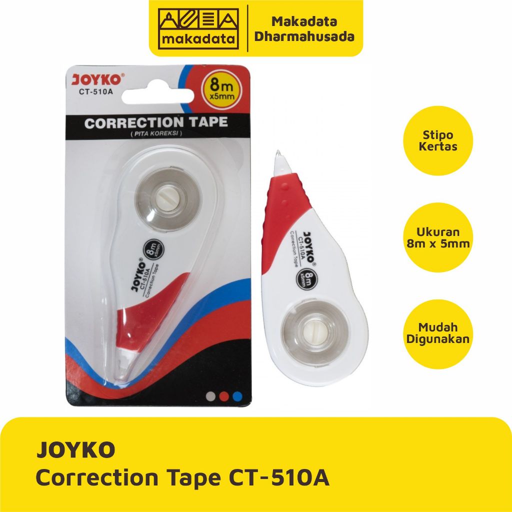 

CORRECTION TAPE | STIPO KERTAS JOYKO CT-510A 8 METER (1 PCS)