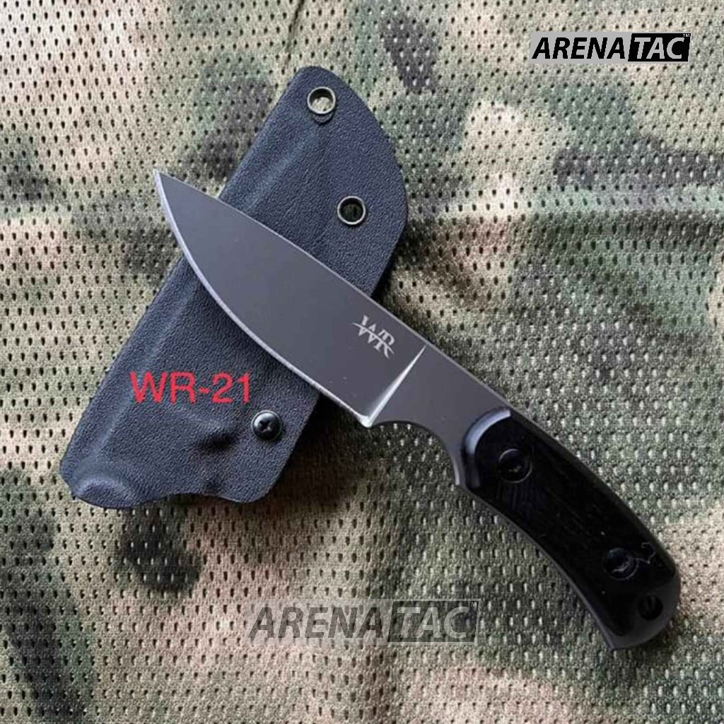 Arenatac - Pisau Tactical Kydex WR 21 / Pisau WR Tactical Outdoor + Holster Dan Teklock