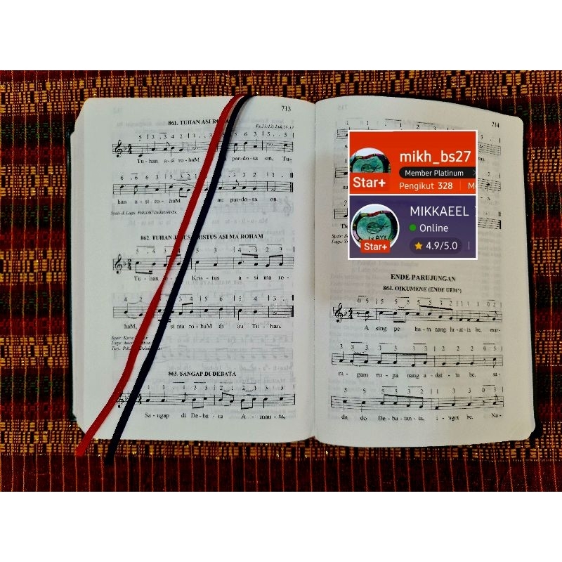 Alkitab Bahasa Batak Toba / Bibel Dohot Ende 864 Lagu