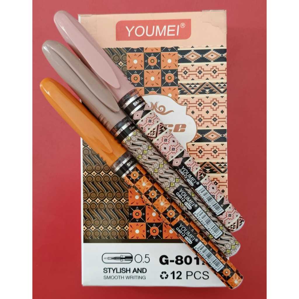 

YOUMEI Gel Pen G-8012 Cover Batik