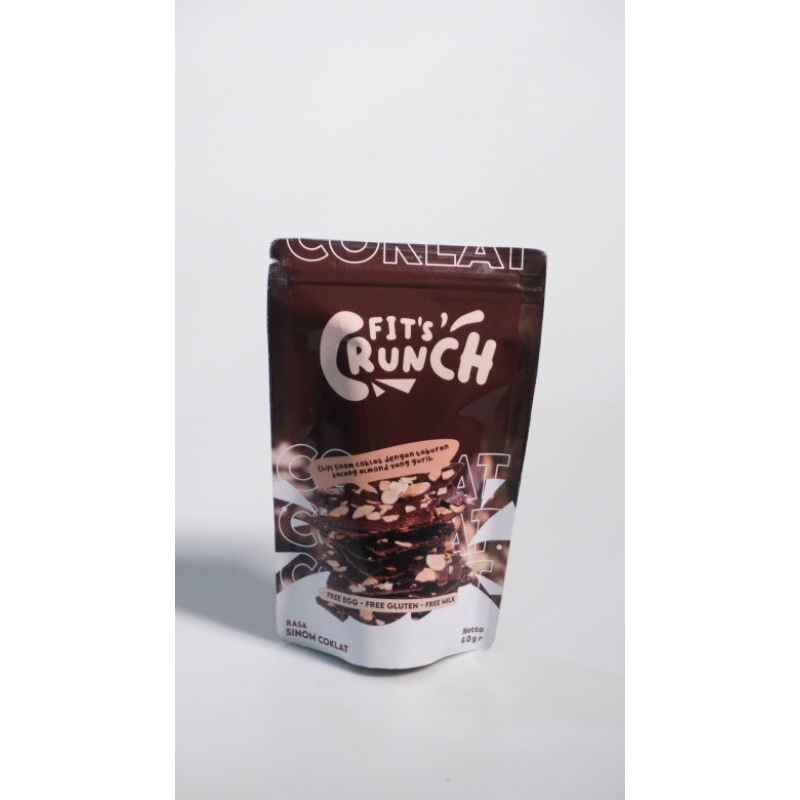 

2 Paket Fit's crunch VEGAN vegetarian sinom coklat bebas gluten