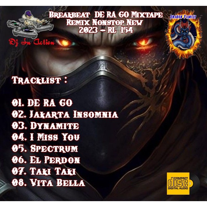 Cd Audio - Dj In Action Breakbeat  DE RA GO Mixtape Remix Nonstop New 2023 - RL  154