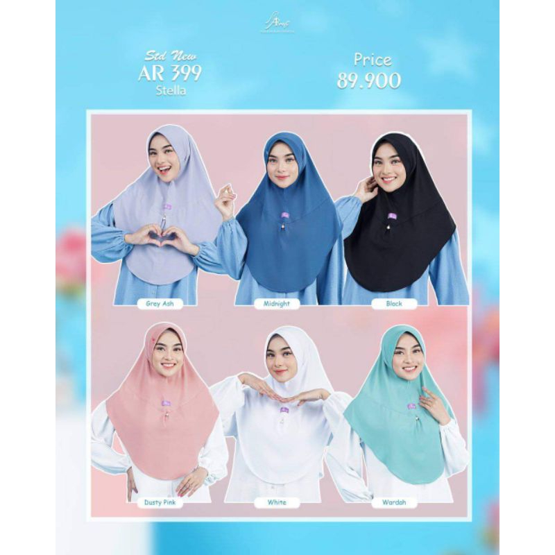 AR 399 HIJAB ARRAFI COUPLE Jilbab Instan Terbaru Jilbab Arrafi