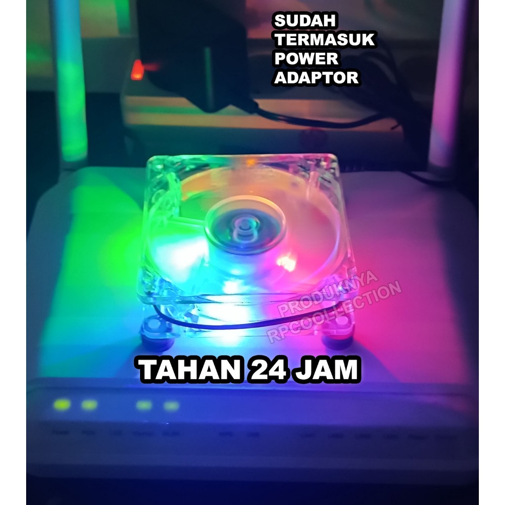 Kipas STB TV Box Router Wifi Modem Setop box Ampli MiniPC Heatsink Fan Cooler Aksesoris RGB